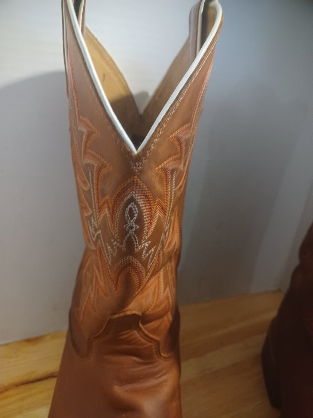 Vintage Justin Western Boots Men size 10 1/2 - Picture 8 of 16